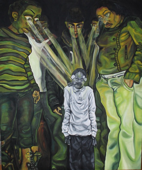 "Zip" - Oil on Stretched Canvas, 5' x 6'